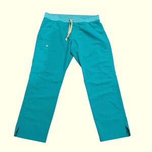 FIGS TURQUOISE KADE CARGO SCRUB PANTS LP